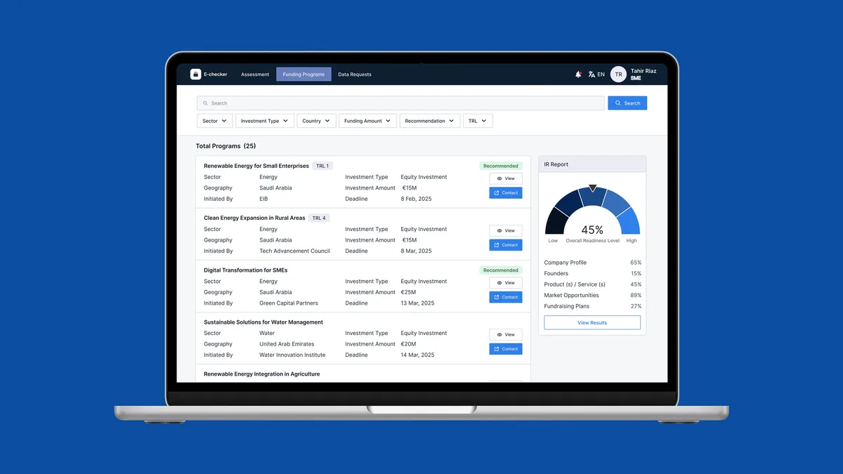 TechEU Investment Readiness Checker gallery image